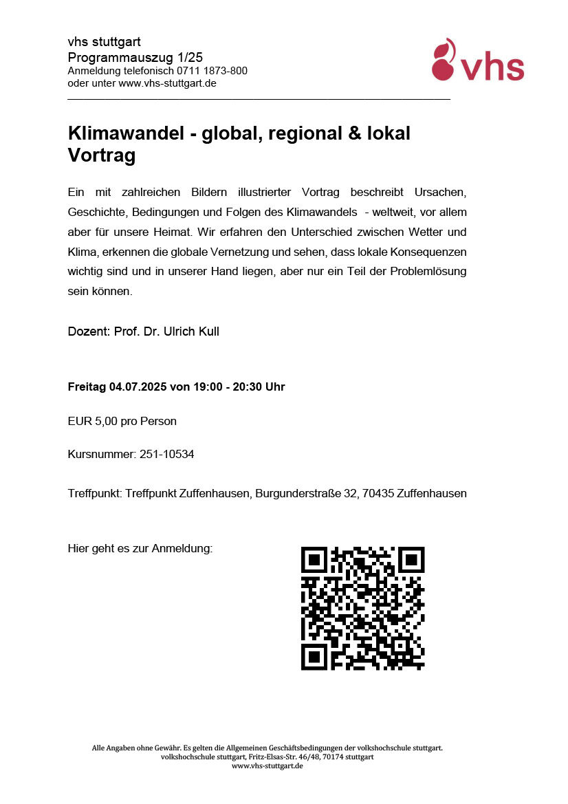 vhs Klimawandel